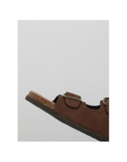 Sandales double bride kyoto marron homme - Lemon Bay