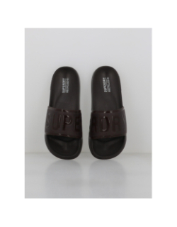 Claquettes de piscine code core marron homme - Superdry