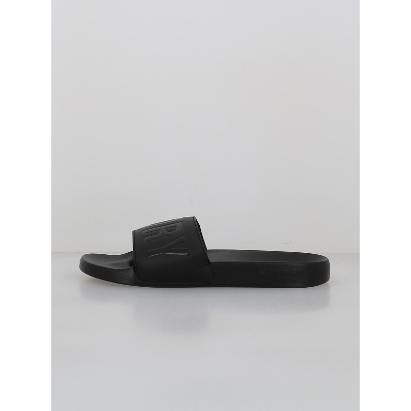 Claquettes de piscine core graphic noir homme - Superdry