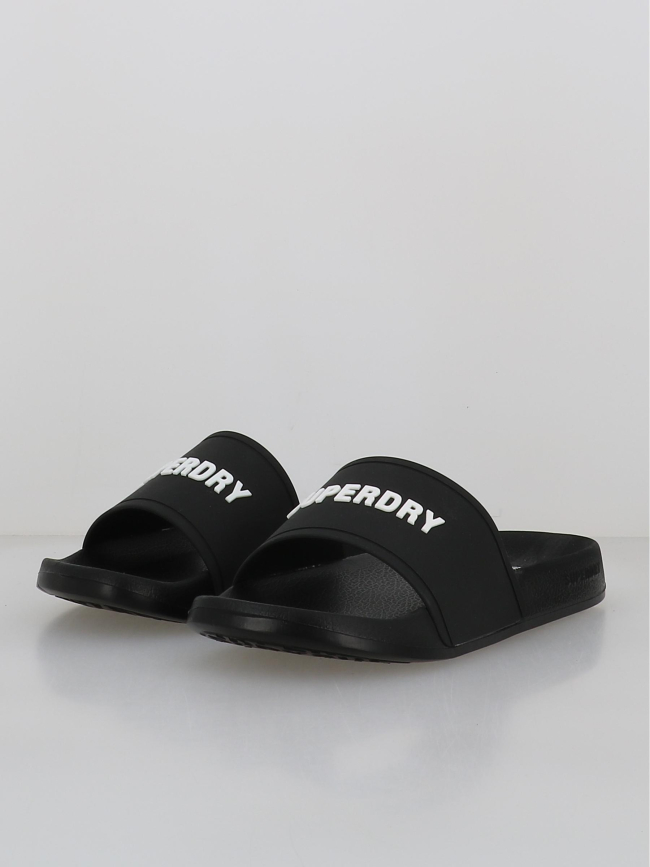 Claquettes de piscine logo noir homme - Superdry