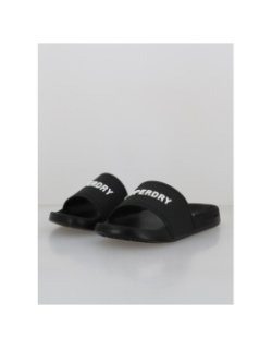 Claquettes de piscine logo noir homme - Superdry