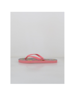 Tongs à fleurs camu rose fille - Culture Sud