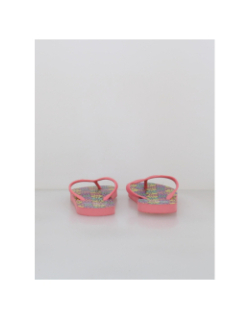 Tongs à fleurs camu rose fille - Culture Sud