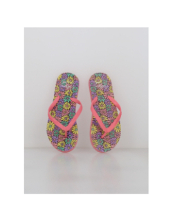 Tongs à fleurs camu rose fille - Culture Sud