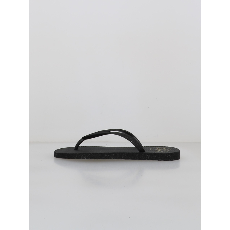 Tongs à paillettes mayala noir femme - Culture Sud