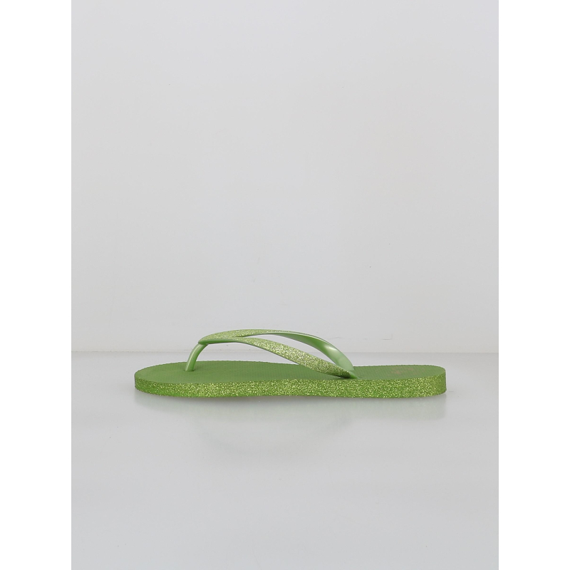 Tongs à paillettes mayala vert femme - Culture Sud