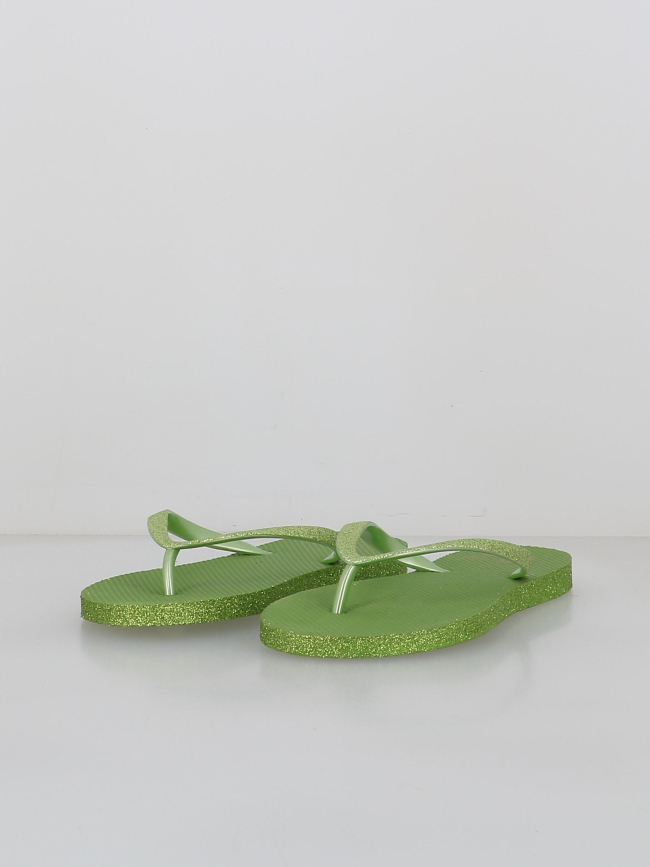 Tongs à paillettes mayala vert femme - Culture Sud