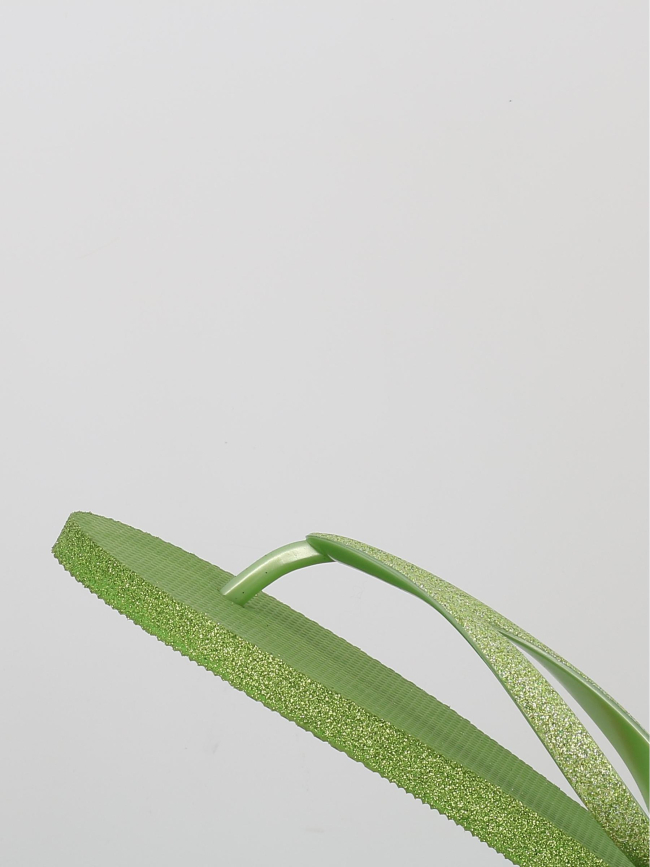 Tongs à paillettes mayala vert femme - Culture Sud