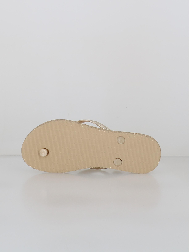 Tongs à paillettes mayala beige femme - Culture Sud