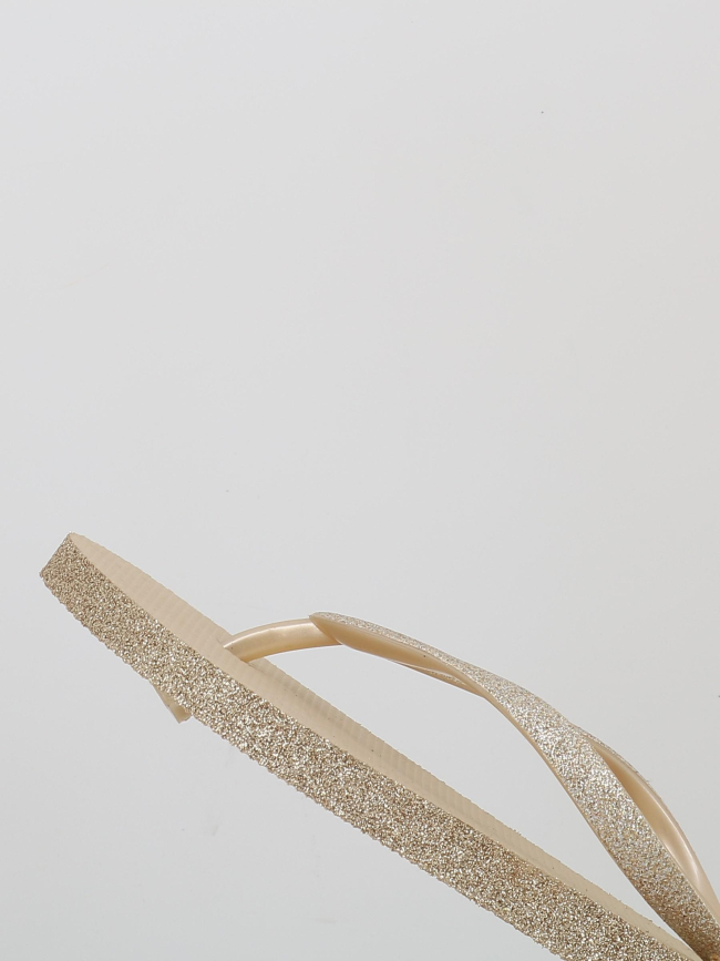 Tongs à paillettes mayala beige femme - Culture Sud