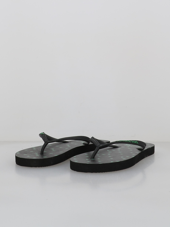 Tongs imprimées palmier noir vert garçon - Culture Sud