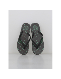 Tongs imprimées palmier noir vert garçon - Culture Sud