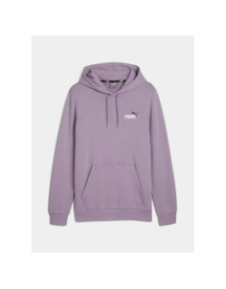 Sweat à capuche essential logo violet homme - Puma