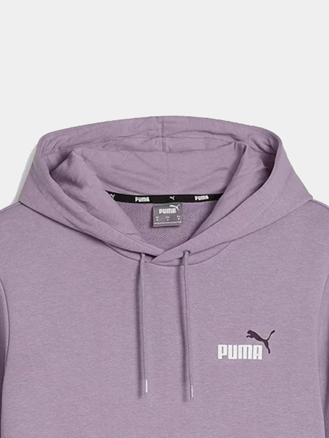 Sweat à capuche essential logo violet homme - Puma