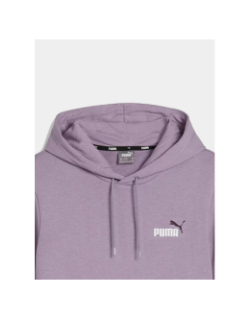 Sweat à capuche essential logo violet homme - Puma
