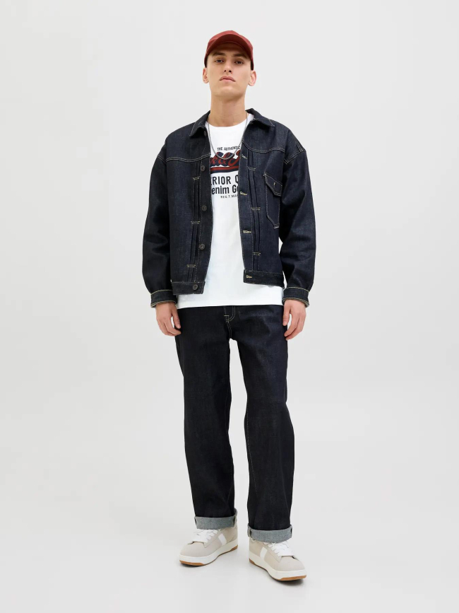 T-shirt logoté authantic blanc homme - Jack & Jones