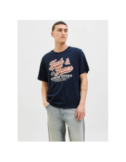 T-shirt logoté authantic bleu marine homme - Jack & Jones
