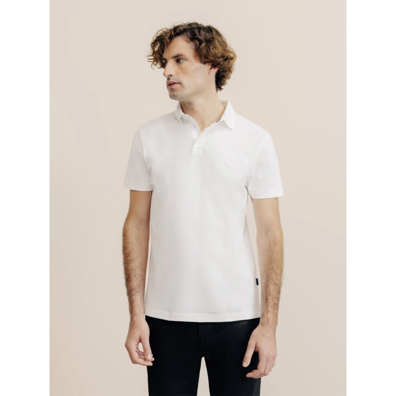 Polo gregor blanc homme - Izac