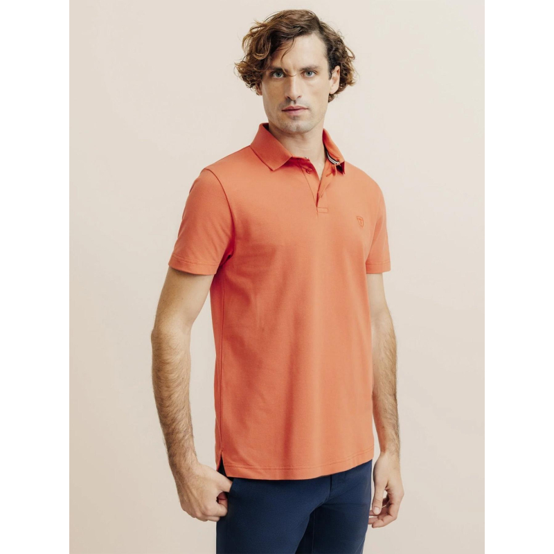 Polo gregor orange homme - Izac