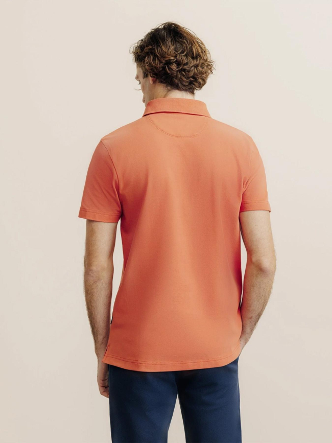 Polo gregor orange homme - Izac