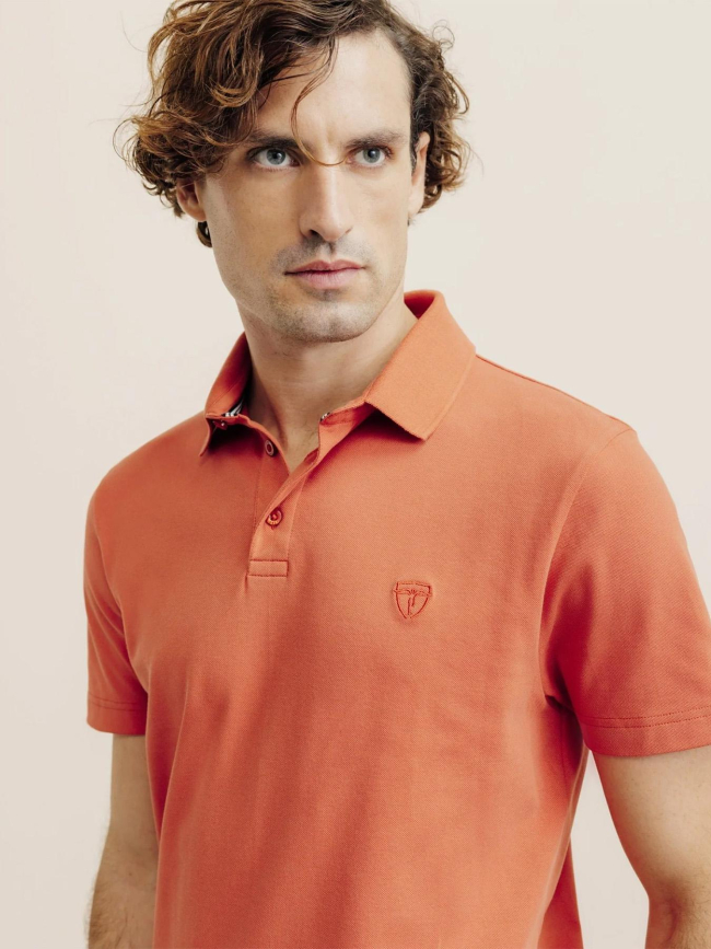 Polo gregor orange homme - Izac