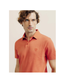 Polo gregor orange homme - Izac