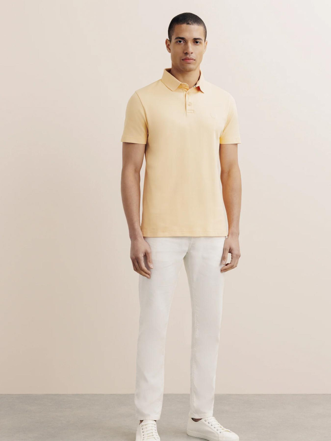 Polo gregor pêche orange homme - Izac