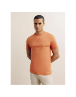 T-shirt brodé galain orange homme - Izac