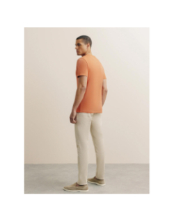 T-shirt brodé galain orange homme - Izac