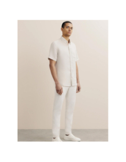 Chemise en lin kurtis beige homme - Izac