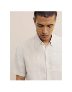 Chemise en lin kurtis beige homme - Izac