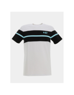 T-shirt wimbledon blanc noir et bleu homme - Comme Des Loups