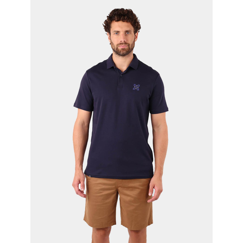 Polo imprimés dos bleu marine homme - Oxbow