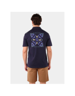 Polo imprimés dos bleu marine homme - Oxbow