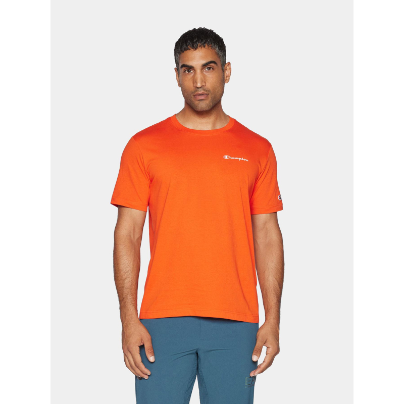 T-shirt crewneck orange homme - Champion