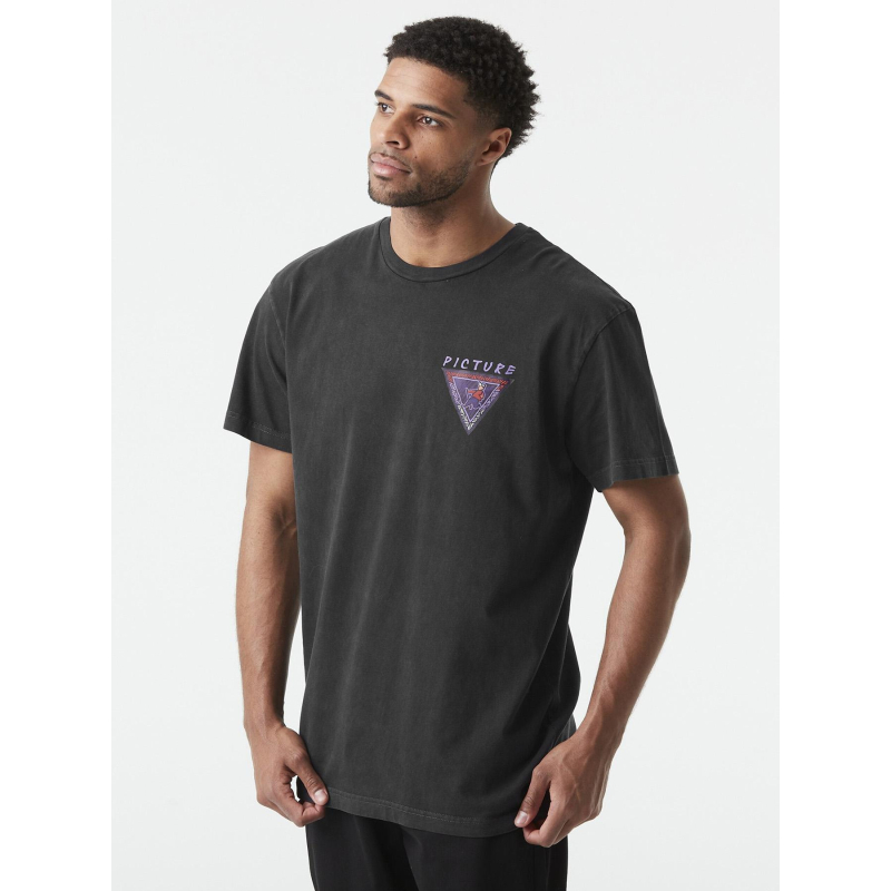 T-shirt à manches courtes chilanko noir homme - Picture