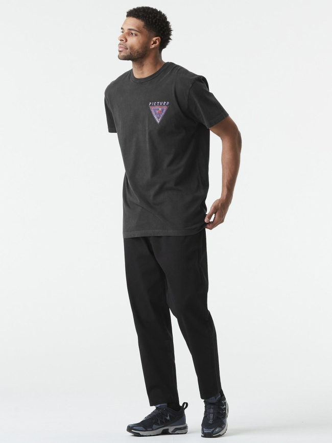 T-shirt à manches courtes chilanko noir homme - Picture