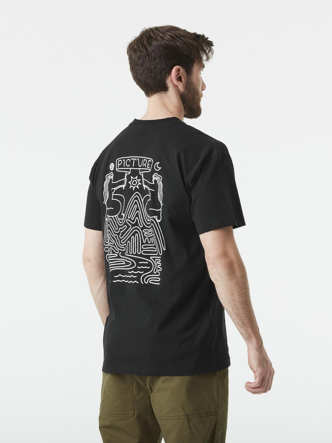 T-shirt à manches courtes terra noir homme - Picture