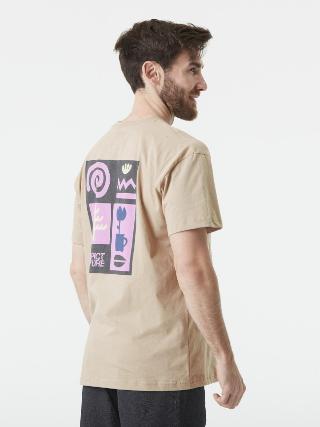 T-shirt à manches courtes weepon marron homme - Picture