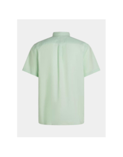 Chemise en lin pigment dyed solid vert homme - Tommy Hilfiger