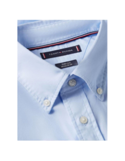 Chemise manches courtes flex poplin bleu homme - Tommy Hilfiger