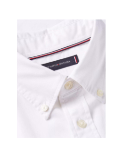 Chemise manches courtes flex poplin blanc homme - Tommy Hilfiger