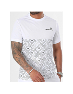 T-shirt à manches courtes labirinto blanc homme - Sergio Tacchini