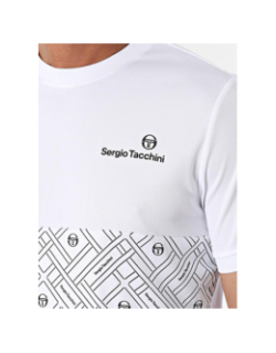 T-shirt à manches courtes labirinto blanc homme - Sergio Tacchini