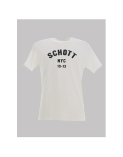 T-shirt à manches courtes letters sp blanc homme - Schott NYC