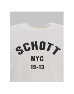 T-shirt à manches courtes letters sp blanc homme - Schott NYC