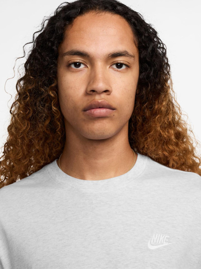 T-shirt nsw club chiné gris clair homme - Nike