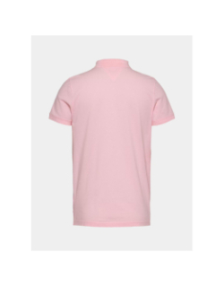 Polo slim placket rose homme - Tommy Jeans