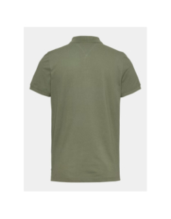 Polo slim placket vert homme - Tommy Jeans