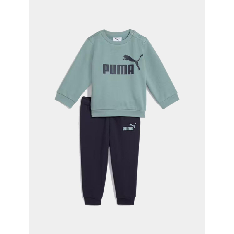 Ensemble sweat et jogging minicats vert et bleu enfant - Puma